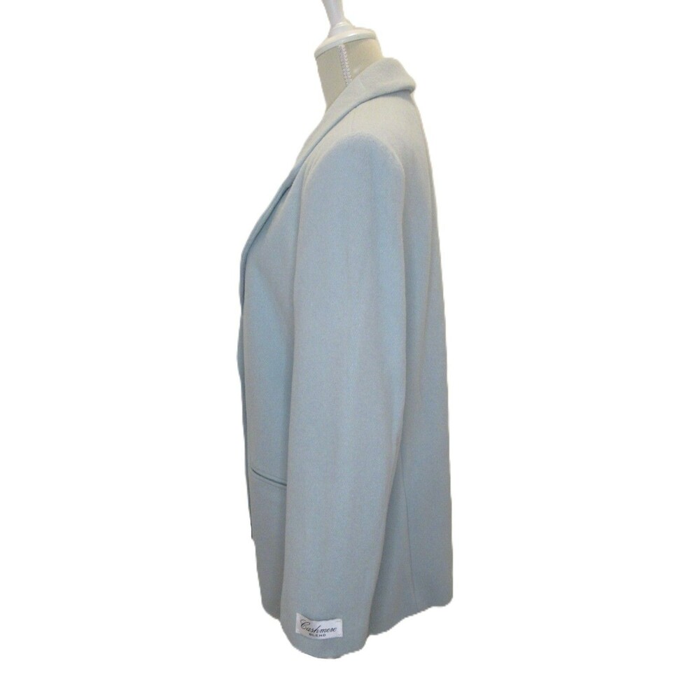 Wool Blend Light Mint Green Pea Coat Womens 16 VTG Samantha Taylor Retro Chic - Picture 10 of 16